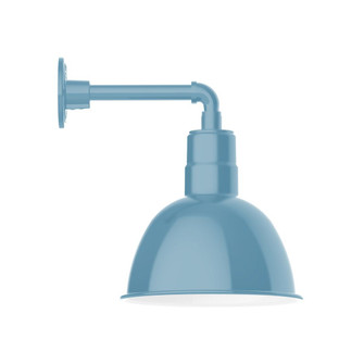 Deep Bowl LED Straight Arm Wall Light in Light Blue (518|GNN11654B01L12) Deep Bowl LED Straight Arm Wall Light in Light Blue (518|GNN11654B01L12)
