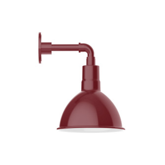 Deep Bowl LED Straight Arm Wall Light in Barn Red (518|GNM11555W10L12)