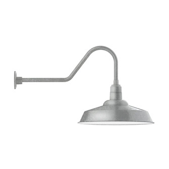 Warehouse LED Gooseneck Wall Light in Painted Galvanized (518|GNC18649W20L14)