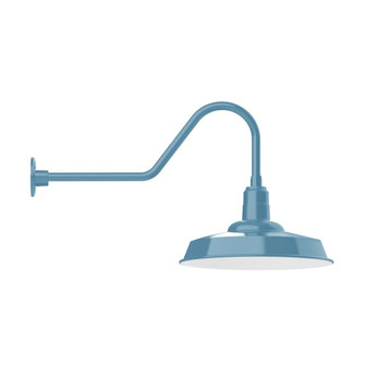 Warehouse LED Gooseneck Wall Light in Light Blue (518|GNC18554W18L13)