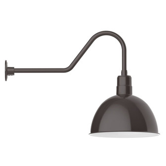 Deep Bowl LED Gooseneck Wall Light in Architectural Bronze (518|GNC11751L13)