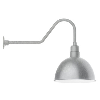 Deep Bowl LED Gooseneck Wall Light in Painted Galvanized (518|GNC11749W16L13)