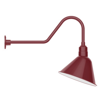 Angle LED Gooseneck Wall Light in Barn Red (518|GNC10455S03L13)