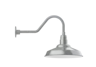 Warehouse One Light Gooseneck Wall Light in Painted Galvanized (518|GNB18449B01W16)