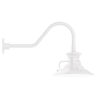 Homestead LED Gooseneck Wall Light in White (518|GNB14244L12)