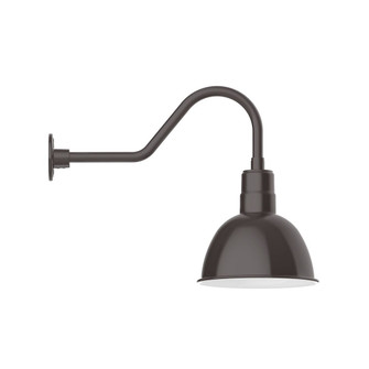 Deep Bowl LED Gooseneck Wall Light in Architectural Bronze (518|GNB11651W12L12)