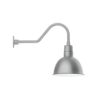 Deep Bowl LED Gooseneck Wall Light in Painted Galvanized (518|GNB11649B01L12)