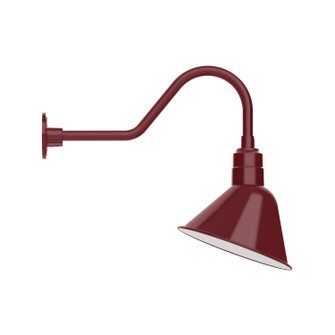 Angle LED Gooseneck Wall Light in Barn Red (518|GNB10355B01L12)