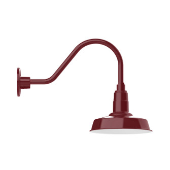 Warehouse LED Gooseneck Wall Light in Barn Red (518|GNA18155W10L12)