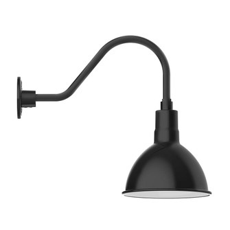Deep Bowl LED Gooseneck Wall Light in Black (518|GNA11541B03L12)