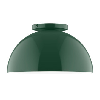 Arcade LED Flush Mount in Forest Green (518|FMD43242L12)