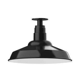 Warehouse LED Flush Mount in Black (518|FMB18441W16L13)