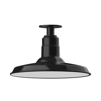 Warehouse LED Flush Mount in Black (518|FMB18341W14L13)