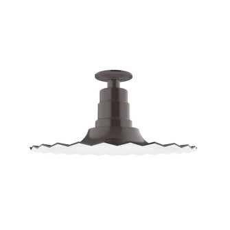 Radial One Light Flush Mount in Architectural Bronze (518|FMB15951G06)