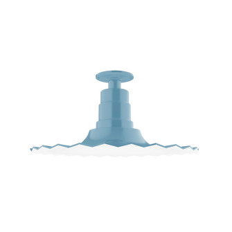 Radial One Light Flush Mount in Light Blue (518|FMB15954)