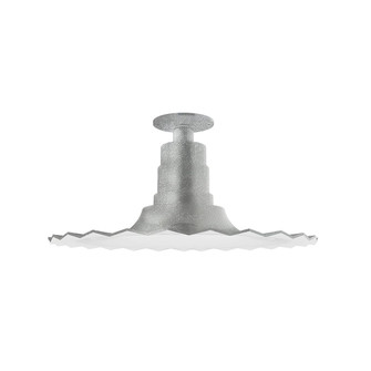 Radial One Light Flush Mount in Painted Galvanized (518|FMB15949G06)
