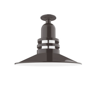 Atomic One Light Flush Mount in Architectural Bronze (518|FMB14951G07)