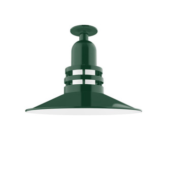Atomic One Light Flush Mount in Forest Green (518|FMB14942G07)