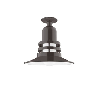 Atomic One Light Flush Mount in Architectural Bronze (518|FMB14851)