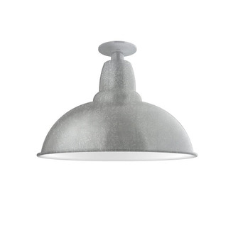 Cafe One Light Flush Mount in Painted Galvanized (518|FMB10849)
