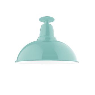 Cafe One Light Flush Mount in Sea Green (518|FMB10848G05) Cafe One Light Flush Mount in Sea Green (518|FMB10848G05)