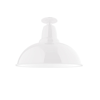 Cafe One Light Flush Mount in White (518|FMB10844G05)