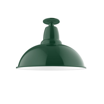 Cafe One Light Flush Mount in Forest Green (518|FMB10842G05)