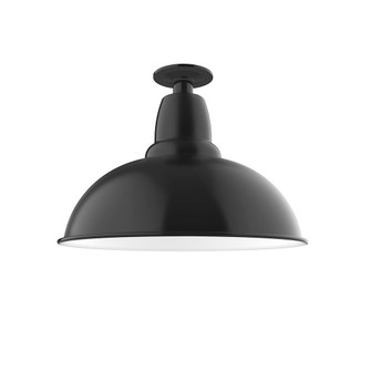 Cafe One Light Flush Mount in Black (518|FMB10841)