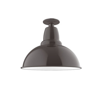 Cafe One Light Flush Mount in Architectural Bronze (518|FMB10751W14)