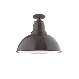 Cafe One Light Flush Mount in Architectural Bronze (518|FMB10751G05)