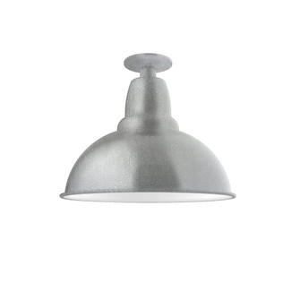 Cafe One Light Flush Mount in Painted Galvanized (518|FMB10749W14)