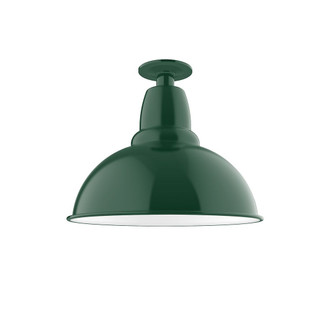 Cafe One Light Flush Mount in Forest Green (518|FMB10742G06)