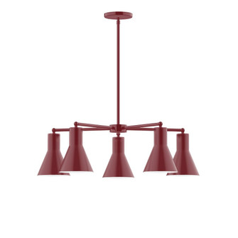 Flare LED Chandelier in Barn Red (518|CHC43655L10)