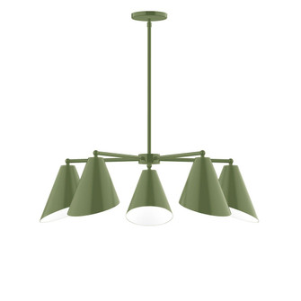 Jasmine LED Chandelier in Fern Green (518|CHC41522L10)