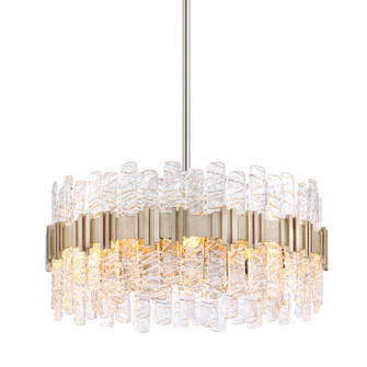 Ciro Eight Light Chandelier in Warm Silver Leaf (68|25648WSL)