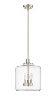 Asheville Three Light Pendant in Brushed Nickel (59|46933BN)