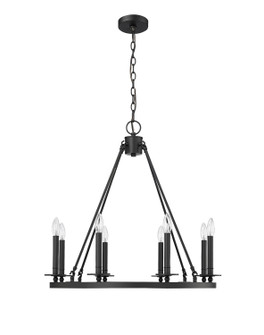 Florence Eight Light Chandelier in Matte Black (59|46708MB)
