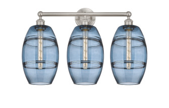 Edison Three Light Bath Vanity in Satin Nickel (405|6163WSNG5578BL)