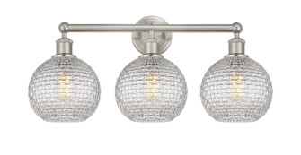 Edison Three Light Bath Vanity in Satin Nickel (405|6163WSNG122C8CL)