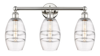 Edison Three Light Bath Vanity in Polished Nickel (405|6163WPNG5576CL)