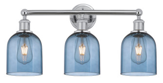 Edison Three Light Bath Vanity in Polished Chrome (405|6163WPCG5586BL)