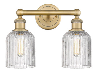 Edison Two Light Bath Vanity in Brushed Brass (405|6162WBBG5595CL)