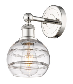 Edison One Light Wall Sconce in Polished Nickel (405|6161WPNG5566CL)