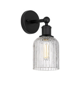 Edison One Light Wall Sconce in Matte Black (405|6161WBKG5595CL)