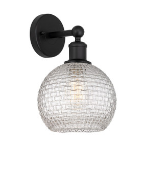 Downtown Urban One Light Wall Sconce in Matte Black (405|6161WBKG122C8CL)