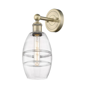 Edison One Light Wall Sconce in Antique Brass (405|6161WABG5576CL)