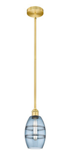 Edison One Light Mini Pendant in Satin Gold (405|6161SSGG5576BL)