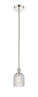 Edison One Light Mini Pendant in Polished Nickel (405|6161SPNG5595CL)