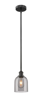 Edison One Light Mini Pendant in Matte Black (405|6161SBKG5586SM)