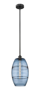 Edison One Light Mini Pendant in Matte Black (405|6161SBKG55710BL)